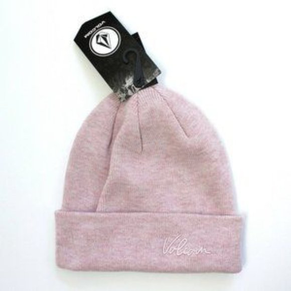✨NEW✨ VOLCOM Favorite Beanie in Hazey Pink - Picture 4 of 5